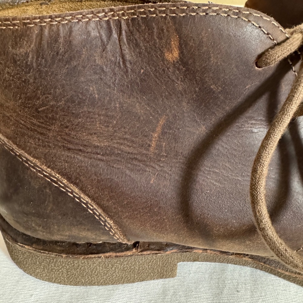 Dockers Mens Brown Leather Tussock Chukka Boots Desert Lace Up 90-28459 Size 13M - Picture 9 of 11